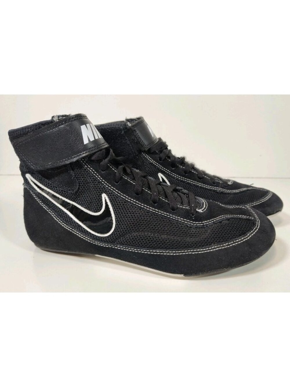 Nike Speedsweep VII Wrestling Shoes Mens US 9 Black White 366683-001 Boxing MMA